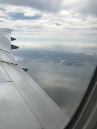 ソウル行き飛行機からの1枚