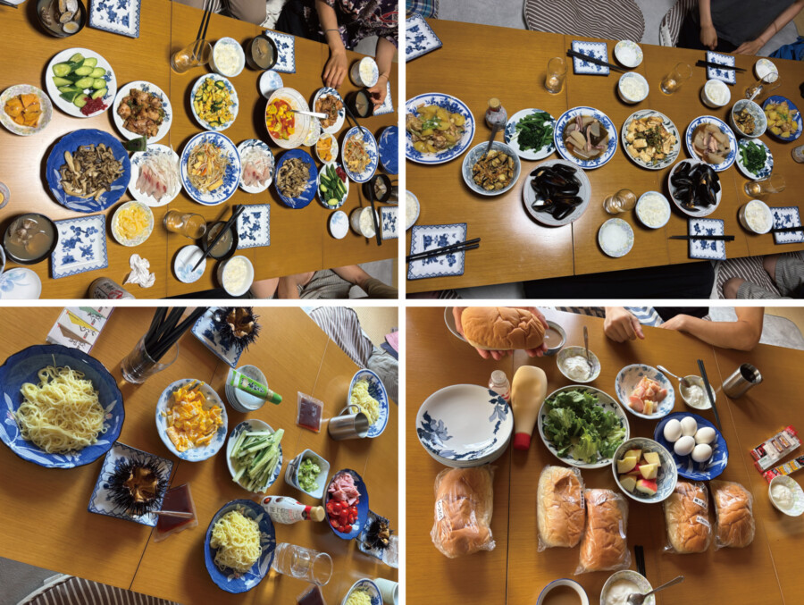 私たちの食事の風景